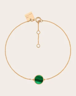 Ginette NY Bracelets-Disc Mini Ever bracelet Malachite