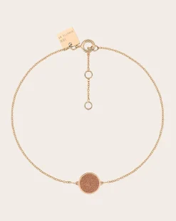 Ginette NY Bracelets-Disc Mini Ever bracelet Gold Sandstone