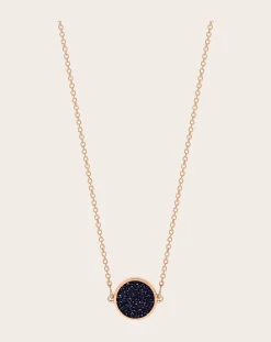 Ginette NY Colliers-Disc Mini Ever necklace Blue Sandstone
