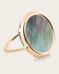 Ginette NY Bagues-Disc ring Noir
