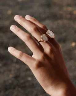 Ginette NY Bagues-Disc ring Nacre