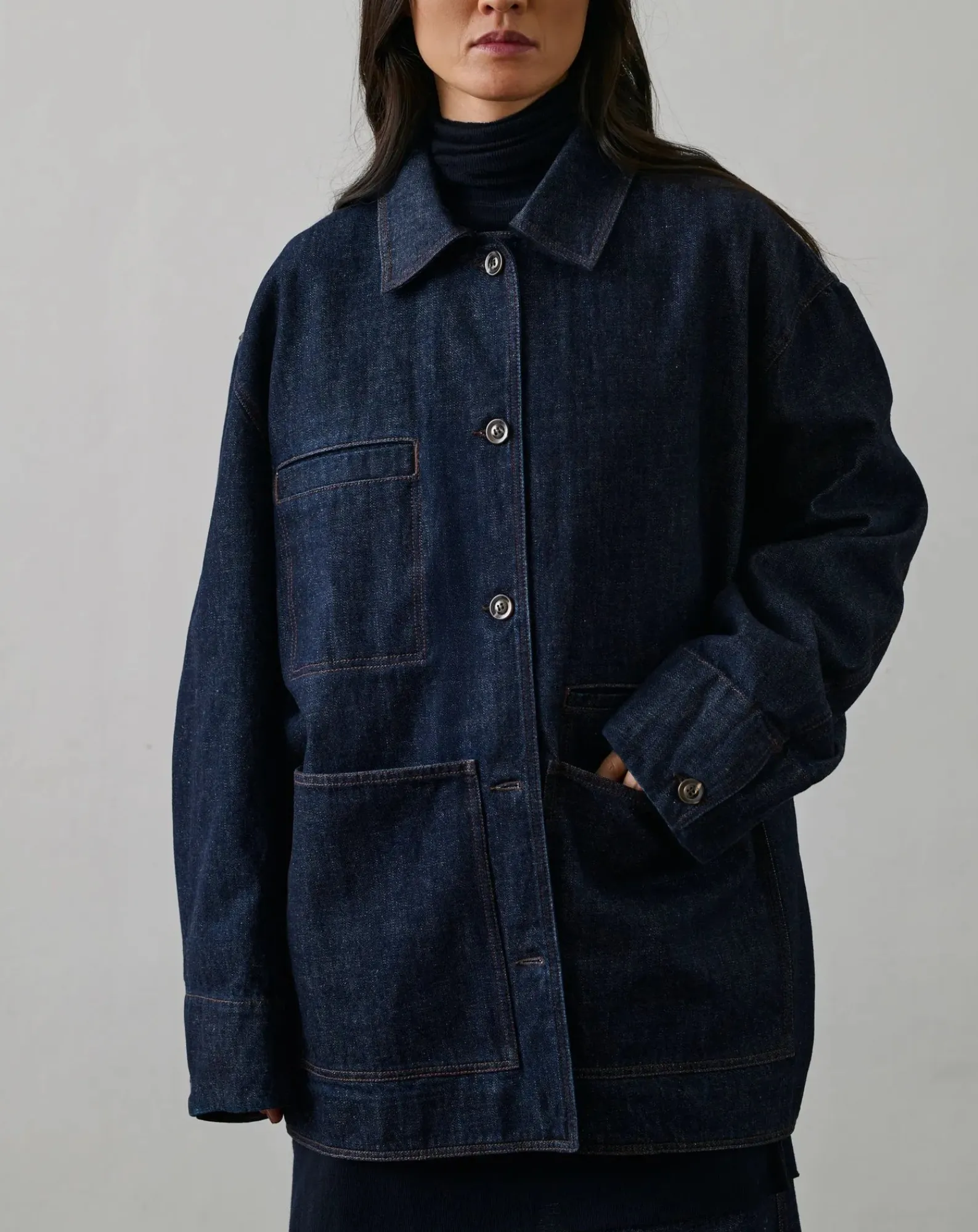 Soeur Vestes, Manteaux-Domingo Denim Organic Cotton Jacket Denim brut