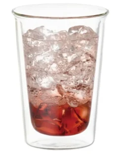 Kinto Verres, Carafes-Double Wall Glass - 290 ml Transparent