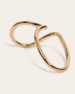 Mayrena Boucles D'Oreilles-Earcuff gauche La Virtuose en plaqué or Doré