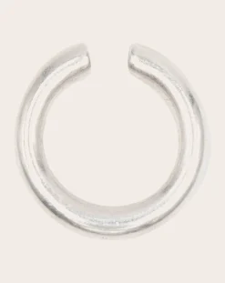 Sigal Boucles D'Oreilles-Earcuff Hoop Argenté