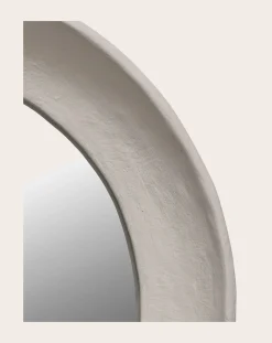 Serax Miroirs-Earth papier-mâché mirror, Marie Michielssen Blanc