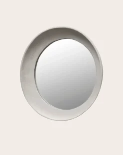 Serax Miroirs-Earth papier-mâché mirror, Marie Michielssen Blanc