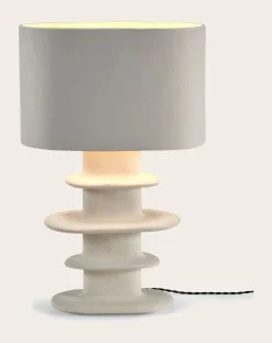 Serax Lampes À Poser-Earth papier-mâché table lamp, Marie Michielssen Blanc