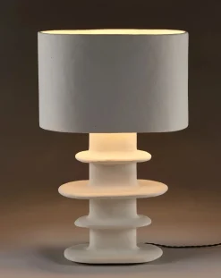 Serax Lampes À Poser-Earth papier-mâché table lamp, Marie Michielssen Blanc