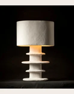 Serax Lampes À Poser-Earth papier-mâché table lamp, Marie Michielssen Blanc