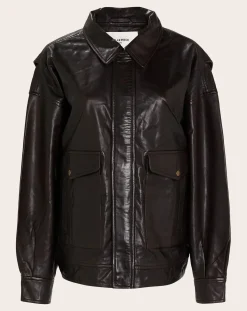 BELLEPIECE Vestes, Manteaux-Edgar Leather Jacket Marron