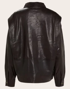 BELLEPIECE Vestes, Manteaux-Edgar Leather Jacket Marron
