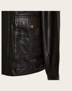 BELLEPIECE Vestes, Manteaux-Edgar Leather Jacket Marron