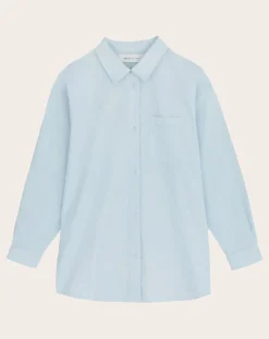 Skall Studio Blouses, Chemises-Edgar organic cotton shirt Bleu Clair