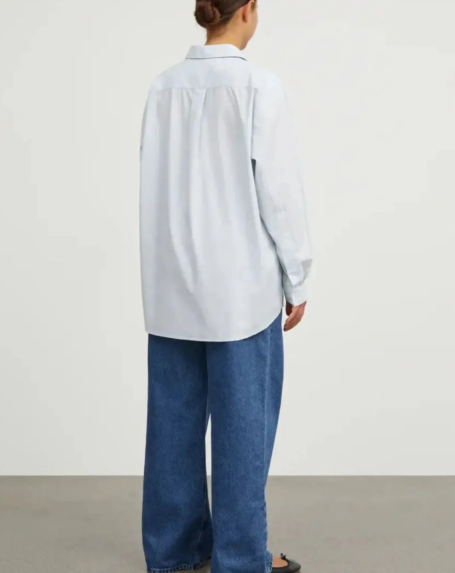 Skall Studio Blouses, Chemises-Edgar organic cotton shirt Bleu Clair