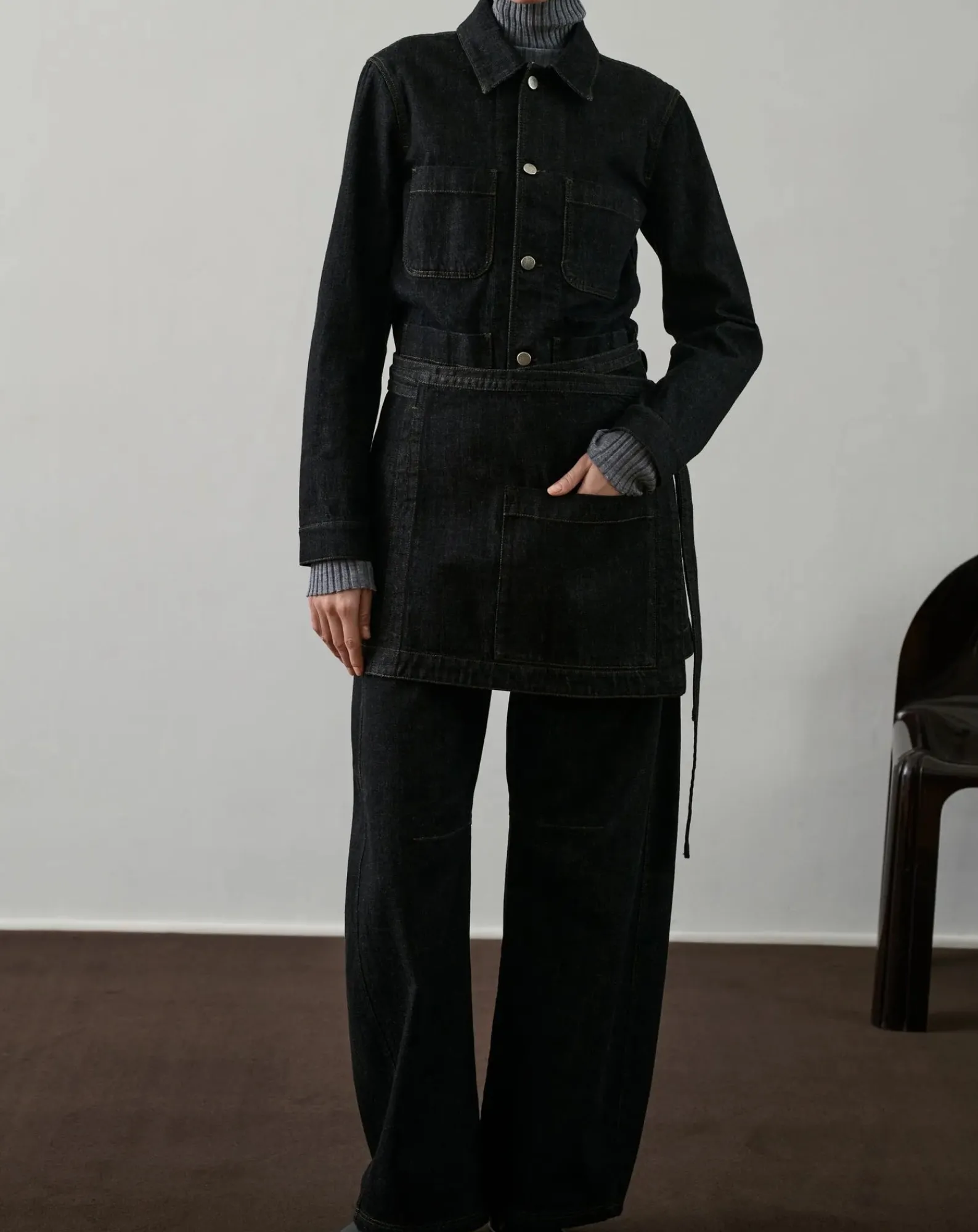 Soeur Robes, Jupes-Eloise skirt Denim brut