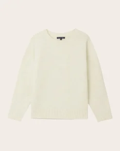 Soeur Pulls, Gilets-Envie Alpaca and Merino Wool Sweater Ecru