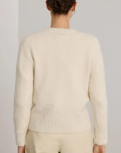 Soeur Pulls, Gilets-Envie Alpaca and Merino Wool Sweater Ecru