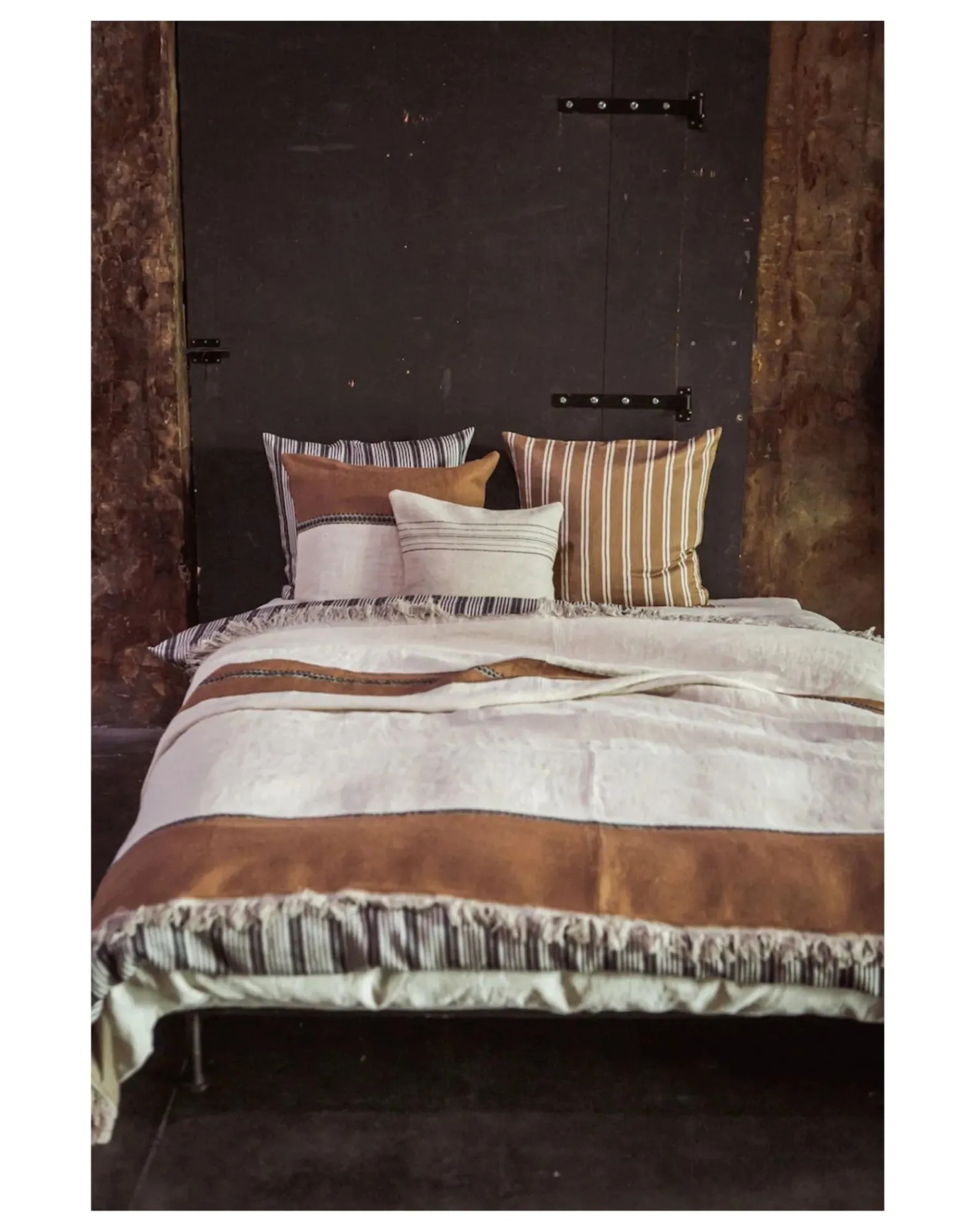 Libeco Plaids, Couvertures-Etienne bedspread Beige