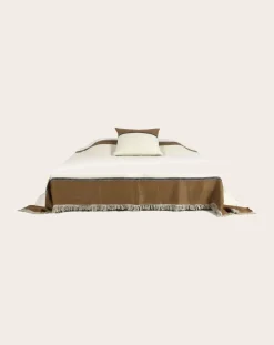 Libeco Plaids, Couvertures-Etienne bedspread Beige