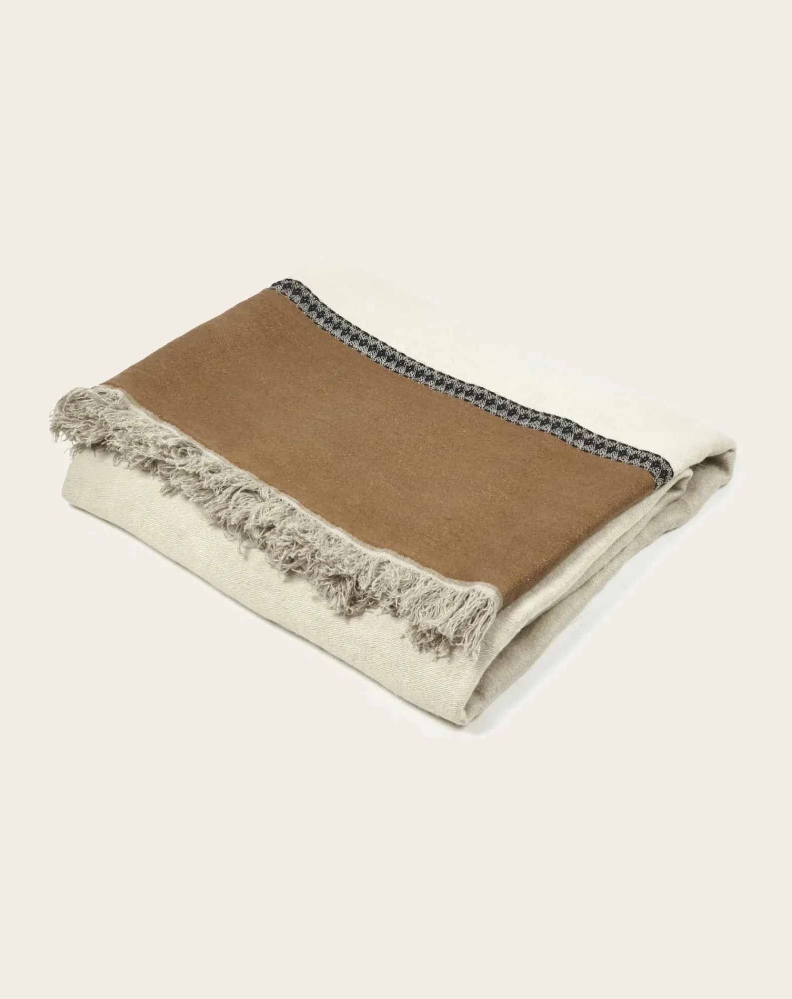 Libeco Plaids, Couvertures-Etienne bedspread Beige