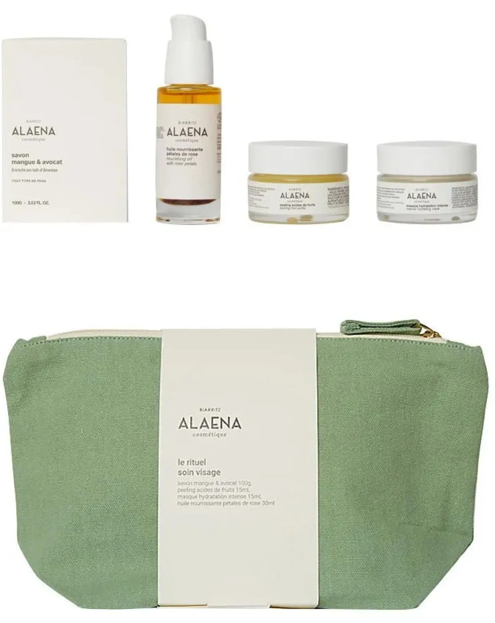 Alaena Soins Du Visage-Face Skincare Routine Gift Pouch Non teinté