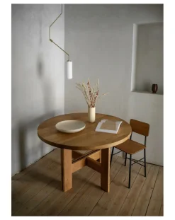 Frama Tables, Bureaux-Farmhouse Round Wooden Table Chêne