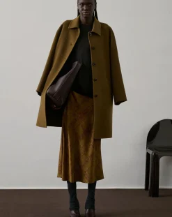 Soeur Vestes, Manteaux-Faubourg Wool Coat Caramel