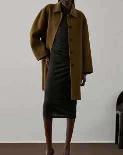 Soeur Vestes, Manteaux-Faubourg Wool Coat Caramel