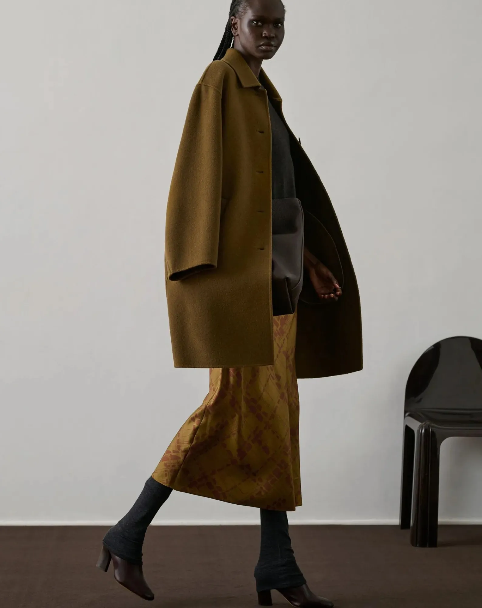 Soeur Vestes, Manteaux-Faubourg Wool Coat Caramel