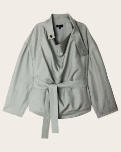 Soeur Blouses, Chemises-Felicite Silk Blouse Bleu Glacier