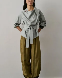 Soeur Blouses, Chemises-Felicite Silk Blouse Bleu Glacier