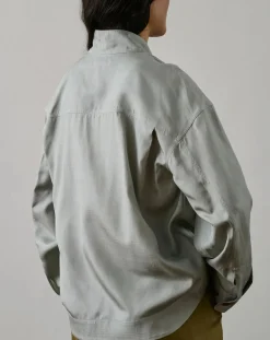 Soeur Blouses, Chemises-Felicite Silk Blouse Bleu Glacier