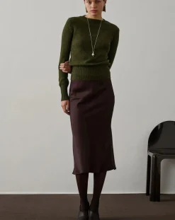 Soeur Robes, Jupes-Fever Recycled Fiber Skirt Prune