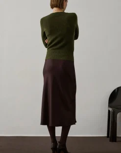Soeur Robes, Jupes-Fever Recycled Fiber Skirt Prune