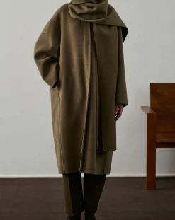 Soeur Vestes, Manteaux-Finn Wool Coat Beige