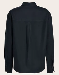 Pomandère Blouses, Chemises-Flannel Overshirt Bleu marine