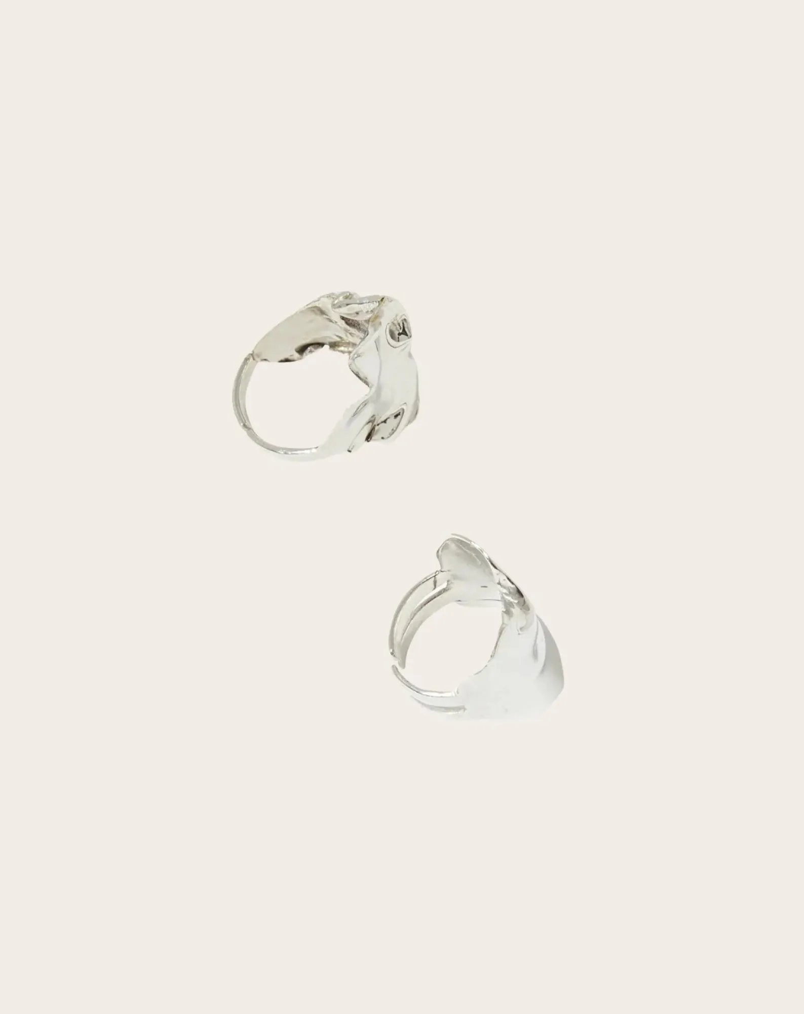 Misho Bagues-Flow Combination Rings Argenté