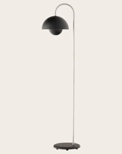 & Tradition Lampadaires-Flowerpot VP12 floor lamp, Verner Panton Noir mat