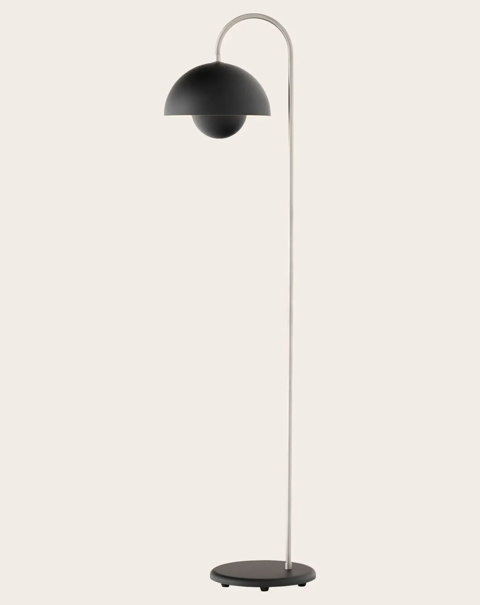 & Tradition Lampadaires-Flowerpot VP12 floor lamp, Verner Panton Noir mat