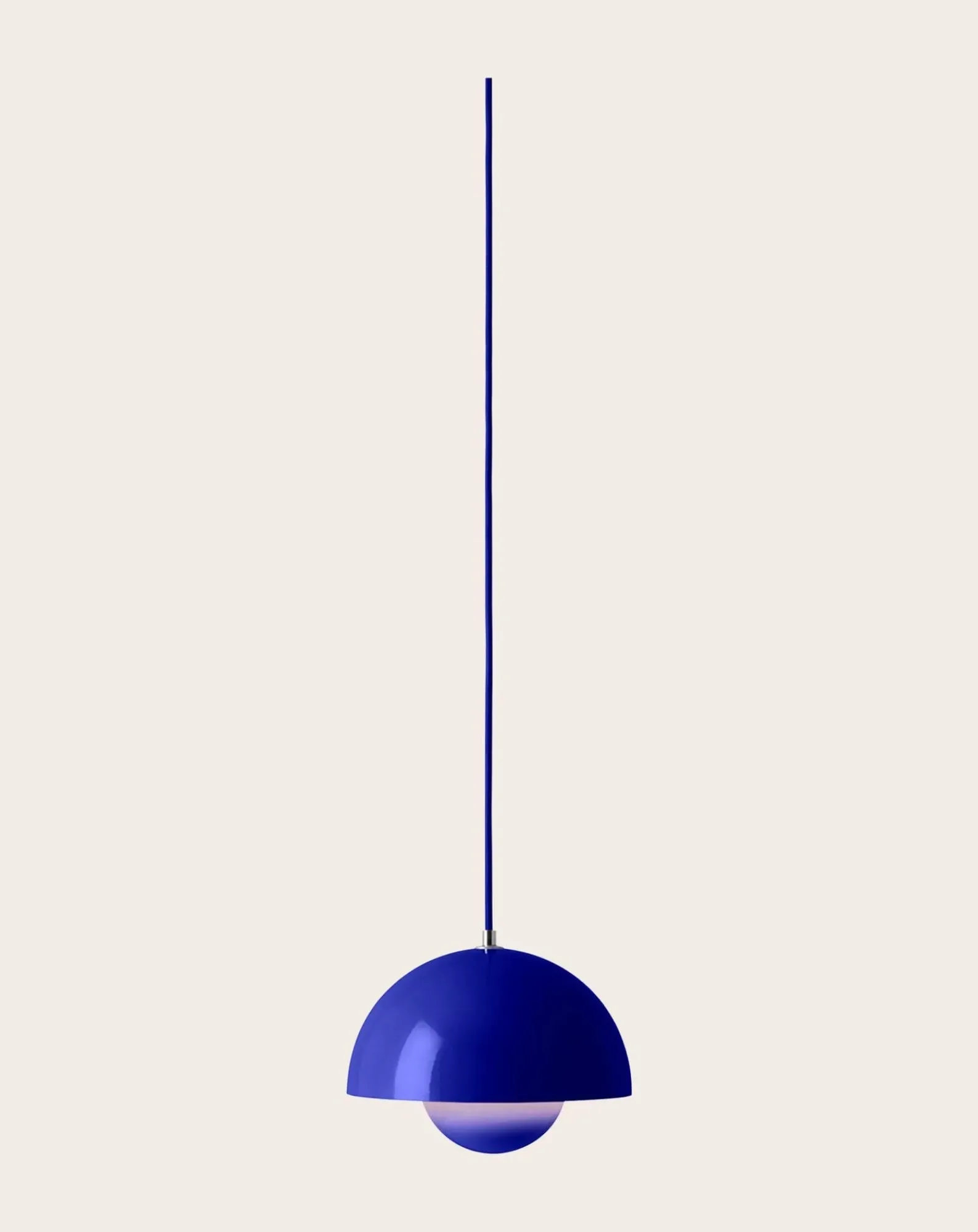 & Tradition Suspensions-Flowerpot VP1 Pendant Light, Verner Panton, 1968 Bleu