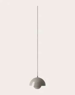 & Tradition Suspensions-Flowerpot VP10 suspension lamp, Verner Panton Gris