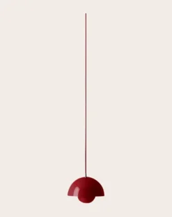 & Tradition Suspensions-Flowerpot VP10 suspension lamp, Verner Panton Rouge vermillon