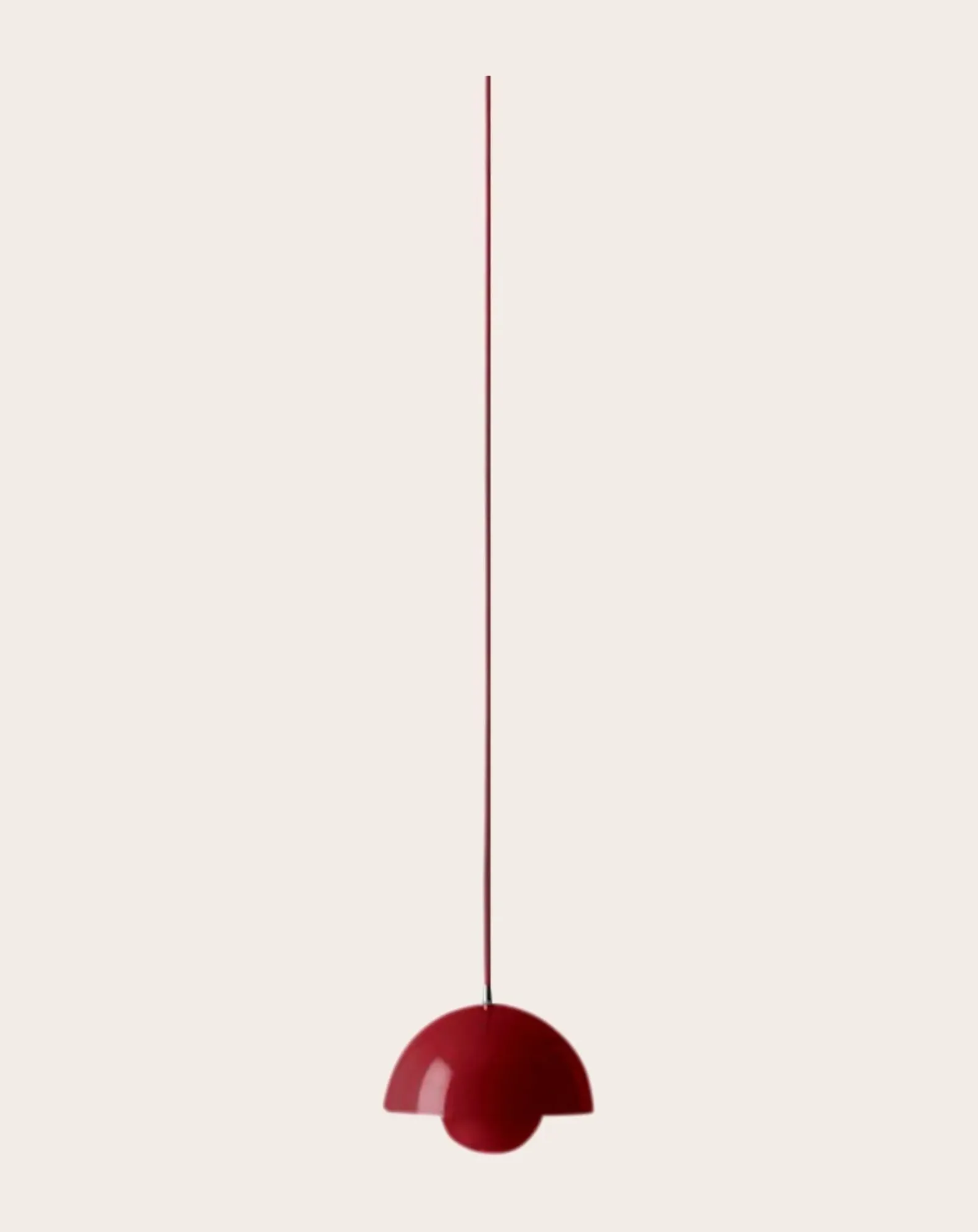 & Tradition Suspensions-Flowerpot VP10 suspension lamp, Verner Panton Rouge vermillon