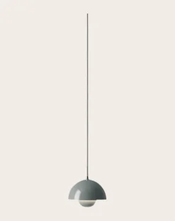 & Tradition Suspensions-Flowerpot VP10 suspension lamp, Verner Panton Bleu gris
