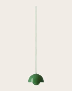 & Tradition Suspensions-Flowerpot VP10 suspension lamp, Verner Panton Vert