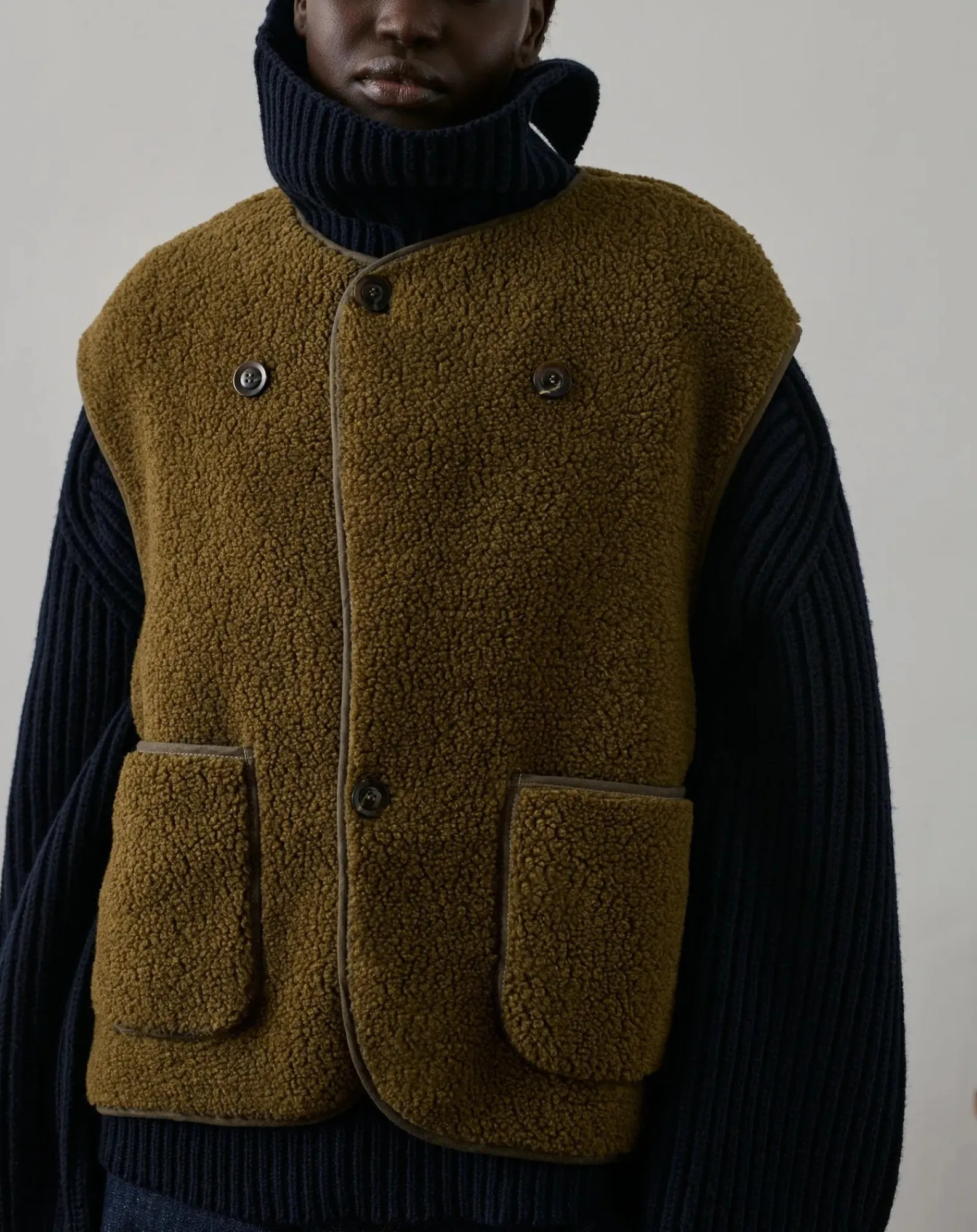 Soeur Vestes, Manteaux-Floyd Sleeveless Jacket Kaki