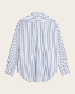Maison Kitsuné Chemises-Fox Head Button Down Shirt Bleu Clair