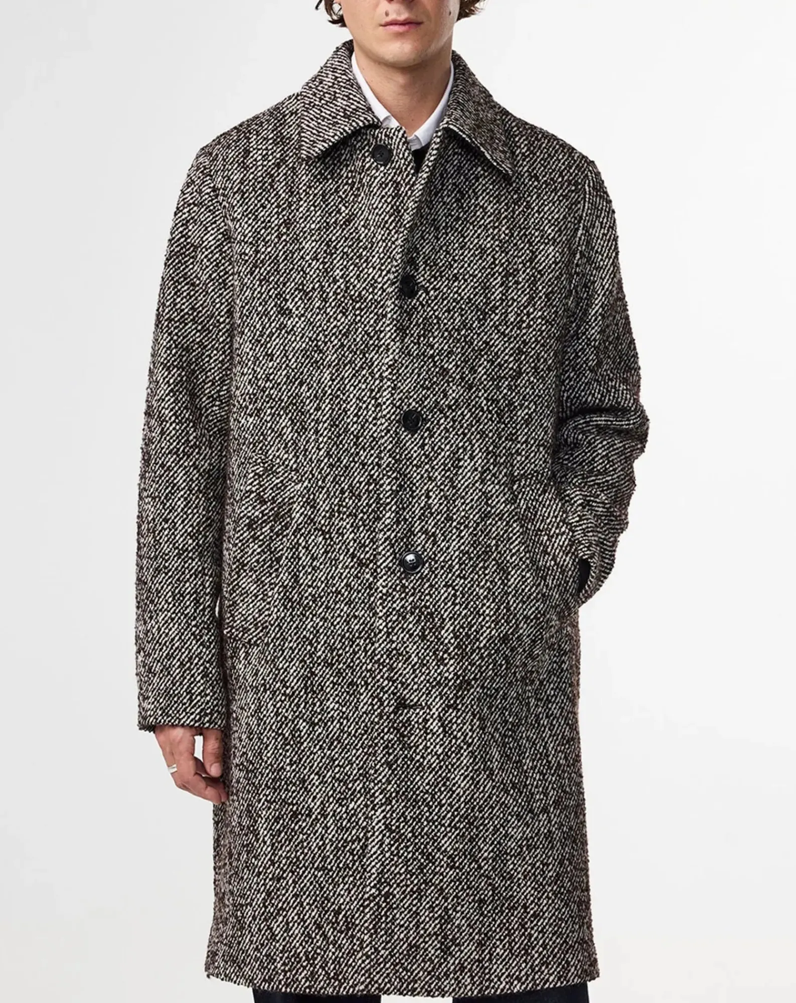 NN.07 Vestes, Manteaux-Franco 8439 Coat Wool Gris