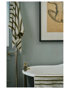 Baina Linge De Bain-Franklin Bath Towel Blanc/Écru